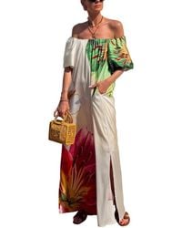 LOEY - Off-The-Shoulder Maxi Dress - Lyst