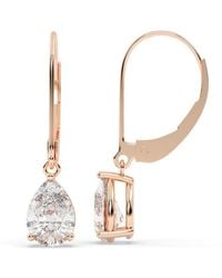 Lab Grown Diamonds - 14K Rose 2.00 Ct. Tw. Lab-Grown Diamond Earrings - Lyst