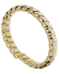 BVLGARI - 18K & Stainless Steel Tubogas Cuff Bracelet (Authentic Pre-Owned) - Lyst