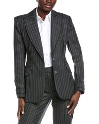 Jonathan Simkhai - Gamela Single Breasted Wool-Blend Blazer - Lyst