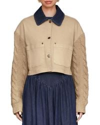 Avec Les Filles - Sweater Sleeve Chore Jacket - Lyst
