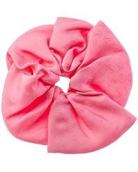 Jimmy Choo - Logo Silk Scrunchie - Lyst