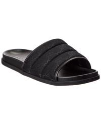Gucci - Gg Canvas & Leather Slide - Lyst