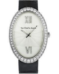 Van Cleef & Arpels 18k Yellow Gold Pearl & Diamond Cocktail Ring - Metallic