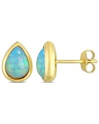 Rina Limor - 10k 2.20 Ct. Tw. Blue Opal Studs - Lyst
