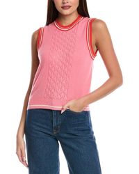 Isla - Claire Cashmere Cable Vest - Lyst