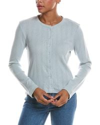 PERFECTWHITETEE - Lila Pointelle Cardigan - Lyst