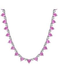Rina Limor - 20.24 Ct. Tw. Lab-Grown And Sapphire Necklace - Lyst