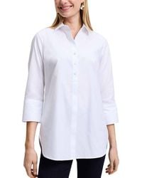 Foxcroft - Madison 3/4-Sleeve Tunic Shirt - Lyst