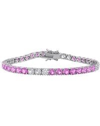 Rina Limor - 13.44 Ct. Tw. Lab-Grown And Sapphire Tennis Bracelet - Lyst