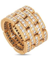 Cartier - 18K 2.60 Ct. Tw. Diamond Maillon De Panthere Ring (Authentic Pre-Owned) - Lyst