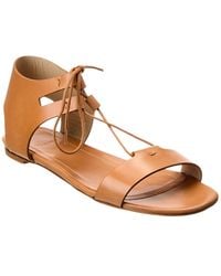 Theory - Laced Leather Sandal - Lyst