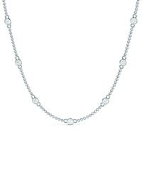 Lab Grown Diamonds - 14K 0.75 Ct. Tw. Lab-Grown Diamond Station Necklace - Lyst