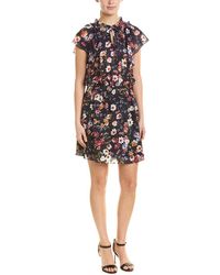 Parker Remington Silk-blend A-line Dress - Black