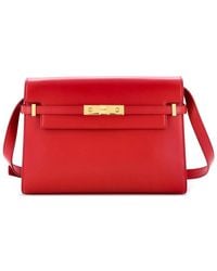 Saint Laurent - Sheep Leather Manhattan Shoulder Bag Medium (Authentic Pre- Loved) - Lyst
