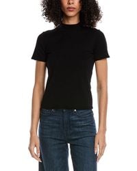 7 For All Mankind - Mock Neck Wool-Blend Top - Lyst