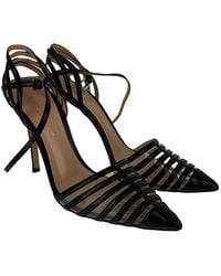 Gianvito Rossi - Leather Caged Ankle Strap Pump (Authentic Pre-Loved) - Lyst