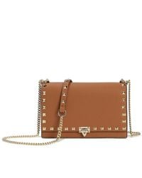 Tiffany & Fred Paris - Studded Fold-Over Leather Clutch - Lyst
