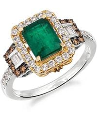 Le Vian - Costa Smeralda Emeralds 14K Two-Tone 1.86 Ct. Tw. Diamond & Emerald Ring - Lyst