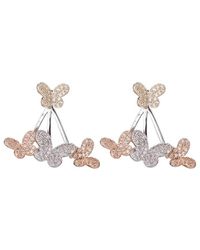 Eye Candy LA - Ariana Butterfly Cz Drop Earring - Lyst