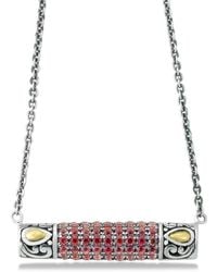 Samuel B. - 18K & 1.08 Ct. Tw. Garnet Bangle Bracelet - Lyst