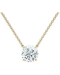 Sabrina Designs Lab Grown Diamonds - 14K 1.50 Ct. Tw. Lab-Grown Diamond Solitaire Necklace - Lyst