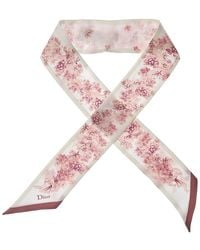 Dior - Lilac Silk Scarf - Lyst