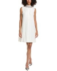 Prada - Bead Embellished Cady Mini Dress - Lyst