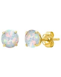 MaxColor - 14K 0.40 Ct. Tw. Lab-Grown Opal Stud Earrings - Lyst