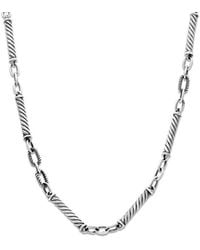 Samuel B. - Silver Twisted Necklace - Lyst