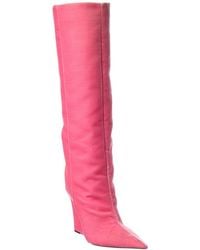 Jimmy Choo - Blake 110 Velvet Wedge Knee-High Boot - Lyst
