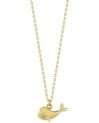 Ember Fine Jewelry - 14K 0.01 Ct. Tw. Diamond Necklace - Lyst