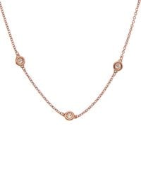 Diana M. Jewels - Fine Jewelry 14k Rose Gold 0.50 Ct. Tw. Diamond Necklace - Lyst
