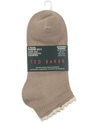 Ted Baker - Set Of 3 Low Cut Sock - Lyst
