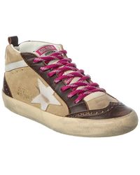 Golden Goose - Midstar Suede & Leather Sneaker - Lyst