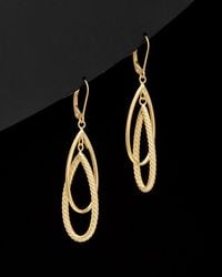 Italian Gold - 14K Fancy Drop Earrings - Lyst
