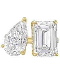 Diana M. Jewels - Diana M. 14K.00 Ct. Tw. Lab-Grown Diamond Two-Stone Ring - Lyst
