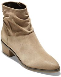 cole haan women's suede booties