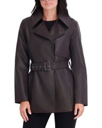 Kenneth Cole - Faux Leather Jacket - Lyst