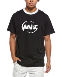 Off-White c/o Virgil Abloh - Slim Fit Globe Logo T-Shirt - Lyst