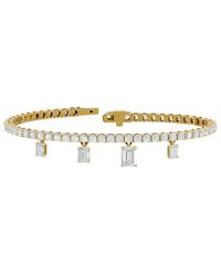 Lab Grown Diamonds - 18K Over.14 Ct. Tw. Lab-Grown Diamond Bracelet - Lyst