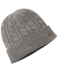 Bruno Magli - Chunky Knit Cable Cashmere Hat - Lyst