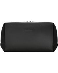 CHAMPS - Onyx Leather Toiletry Bag - Lyst