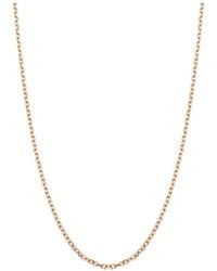 Italian Gold - 14K Italian Rose Cable Chain Necklace - Lyst