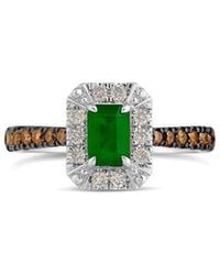 Le Vian - 14K 0.80 Ct. Tw. Diamond & Emerald Cocktail Ring - Lyst