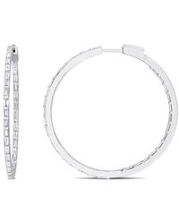 Rina Limor - 14k 3.30 Ct. Tw. Diamond Hoops - Lyst
