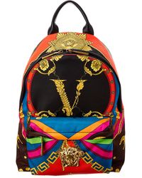 Versace Medusa Rodeo Print Detail Backpack - Multicolor