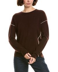 InCashmere - Seam Detail Wool & Cashmere-Blend Pullover - Lyst