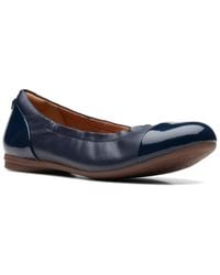 Clarks - Rena Jazz Leather Flat - Lyst