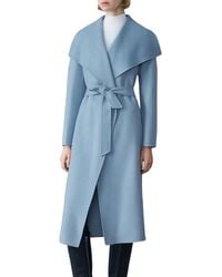 Mackage - Wool & Leather Wrap Coat - Lyst